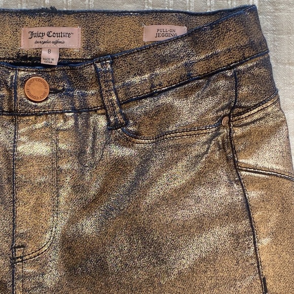 Juicy Couture Metallic Pull On Jeggings size 8 - Picture 4 of 10